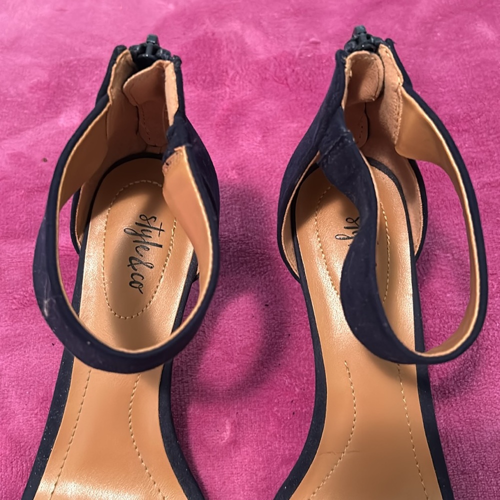 Style and Co blue heels size 7 - Picture 8 of 8